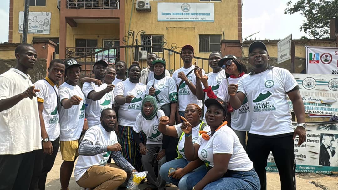 NYCN Lagos Island local branch Walk Against Drug Abuse